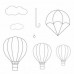 Hot Air Balloons, 8 utstickare/markörer